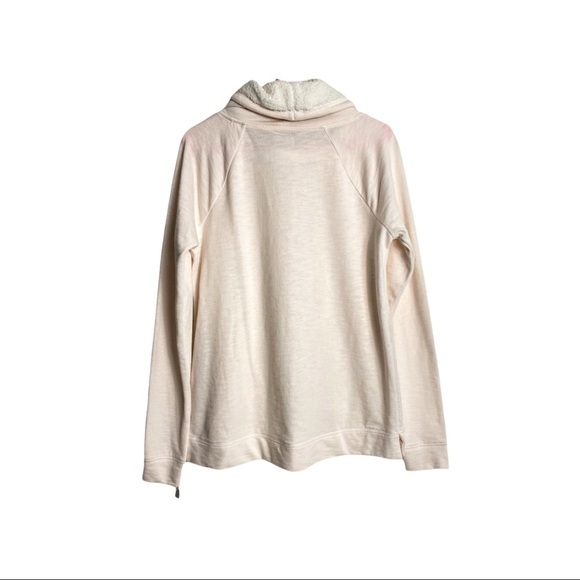 NWT Tek Gear Women’s Sherpa Funnel Cowl Neck Fleece Pullover, Pale Pink - Picture 3 of 9